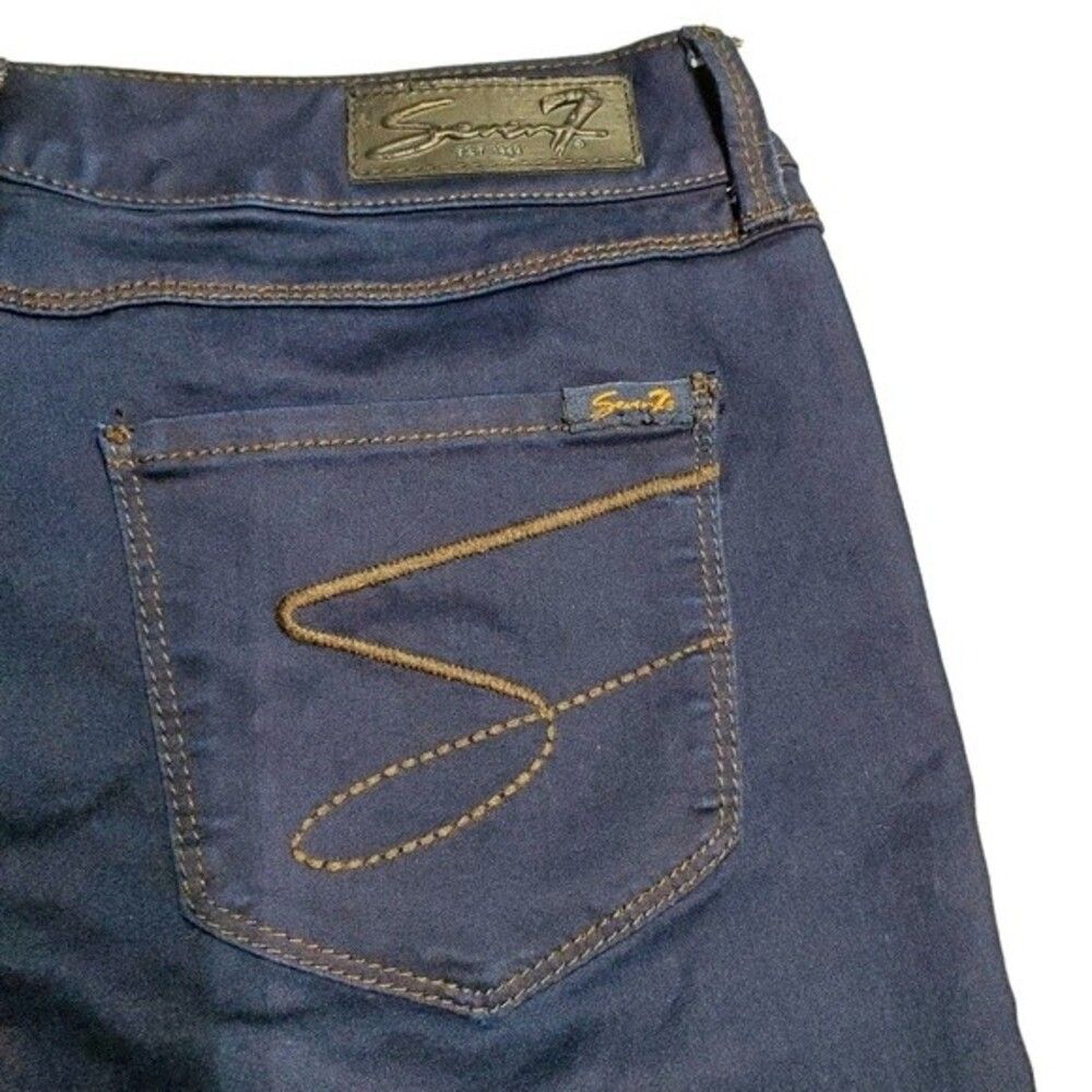 SEVEN7 Bootcut Jeans Women’s Size 31 Dark Wash Stretch Denim - Picture 8 of 8
